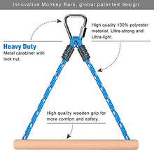 Load image into Gallery viewer, Besthouse 3 Ninja Monkey Bars Obstacle, Obstacle Course Bars, Outdoor Play Set, Swing Accessory Set, Obstacle Course for Training Equipment, Great for Kids and Youth, 250LB Capacity
