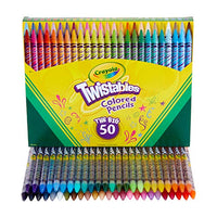 Crayola Twistables Colored Pencil Set, Kids Indoor Activities at Home, 50 Count