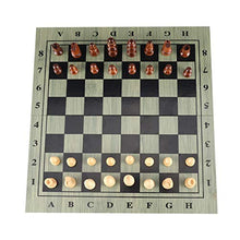 Load image into Gallery viewer, HJUIK Chess Game Set Magnetic Chess Set International Chess Set Portable Wooden Chessboard Chess Game for Travel Party Family Activities Magnetic Chess Set Playing Gift (Color : 29X15CM)
