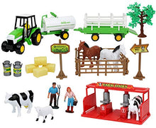 Load image into Gallery viewer, Kiddie Play Farm Toys Set with Farm Animals for Toddlers (25 pieces)
