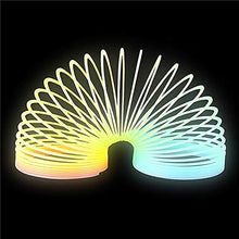 Load image into Gallery viewer, Plastic Coil Spring, Glow-In-The-Dark Magic Rainbow Slingy, Party Favor, Birthday Bag Filler, Stocking Stuffers, 3&quot; (80MM) (2-Pack)
