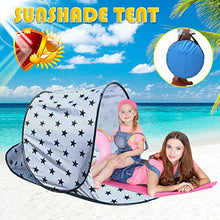 Load image into Gallery viewer, Automatic Quick Open Pop-Up Tent Portable Solid Color Waterproof Tent,Sunscreen Single Layer Canopy,Beach Cover
