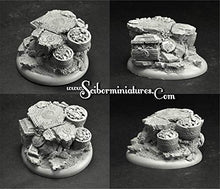 Load image into Gallery viewer, Scibor Monstrous Miniatures Dwarven Ruins - 50mm Round Edge Base #4
