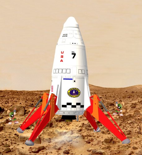 Semroc Flying Model Rocket Kit Mars Lander KV-54