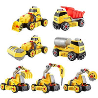 Think Gizmos Take Apart Toys with Electric Drill - 7 in 1 Construction Set Toy Kit for Boys & Girls  Build Your own Construction Toys  7 Models to Make  TG803