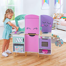 Load image into Gallery viewer, KidKraft Lil&#39; Friends Play Kitchen with 14 Piece Accessory Play Set, Gift for Ages 3+
