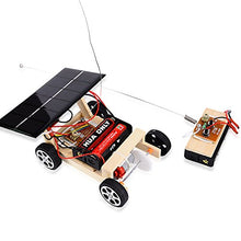 Load image into Gallery viewer, Baoer Wooden DIY Solar Powered RC Car Puzzle Assembly Science Vehicle Toys Set for Children
