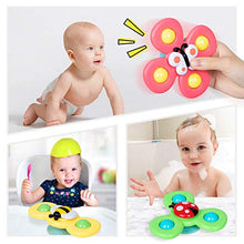 Load image into Gallery viewer, NARRIO Travel Toys for 1 Year Old Boy Gifts, Infant Baby Toys 12-18 Months Suction Cup Spinner Toy, Christmas Birthday Gifts for 1-2 Year Old Girl Spinning Top Sensory Toys for Toddlers Age 1-3
