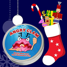 Load image into Gallery viewer, GearsOut Angry Clam Monthly Mood Swing Anger Management Putty - Funny Pink Clam Stress Putty, Humor, Fidget Toy, Metal Tin
