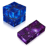 2 PCS Antistress Infinite Cube Infinity Cube Magic Cube Puzzle Flip Cube Ball Time Killer Fidget Finger Toy for Office Staff Adults & Kids
