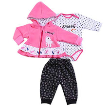 Load image into Gallery viewer, Pedolltree 3 Pcs Reborn Baby Dolls Clothes 22 Inch Girl Reborn Doll Clothing Outfits for 20-23 inch Newborn Baby Alive
