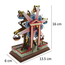 Load image into Gallery viewer, VOSAREA Ferris Wheel Tin Toy Wind up Iron Vintage Ferris Wheel Collector Toy with Clockwork for Home Bar Ornament
