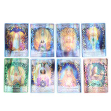 Load image into Gallery viewer, Junlucki Fate Divination Tarot Card | Exquisite Tarot Cards for Beginers | Hologram Paper Original Painting Divination Card Fortune Telling Game Cards Table Card for Family/Friends/Party (English)
