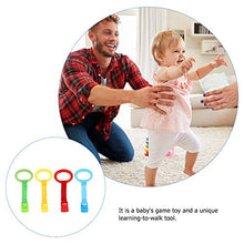 Load image into Gallery viewer, Kisangel 4pcs Baby Play Gym Baby Crib Pull Ring Baby Bed Stand Up Rings Nursery Baby Cot Rings Toddler Activity Kids Walking Training Tool
