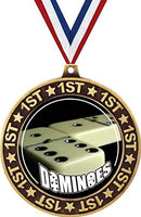 Dominoes 1st Place Perimeter Medal Gold, 2.75
