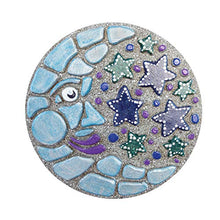 Load image into Gallery viewer, MindWare Paint Your Own Stepping Stone Kit - Mosaic Moon and Stars - Kits Include Paint and Brushes -
