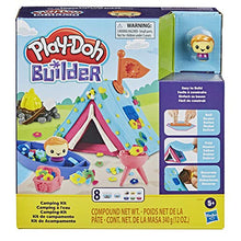 Load image into Gallery viewer, Play-Doh Builder Camping Kit Building Toy for Kids 5 Years and Up with 8 Cans of Non-Toxic Modeling Compound - Easy to Build DIY Craft Set
