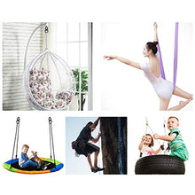 Load image into Gallery viewer, Swing Swivel, 35KN Safety Rotational Device, Digtichnny Swing Spinner for Web Tree Swing, Aerial Dance, Childrens Swing, Hanging Hammock (Full Black)
