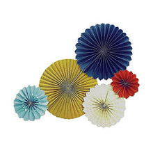 Load image into Gallery viewer, Marrakesh Hanging Fan Set - Party Decor - 5 Pieces
