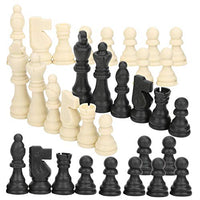 Chess Pieces Only, Kids Chessmen Set, Plastic Adult Practicing Chess Kids Intellectual Game for Kids Above 3 Years