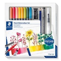 STAEDTLER 61 3001-1 Design Journey floral watercolour set