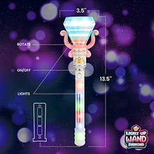 Load image into Gallery viewer, Light Up Spinning Diamond Wand for Kids in Gift Box, Rotating LED Toy for Girls and Boys, Magic Princess Sensory Toys, Suitable for Autistic Children, Best Pretend Play Birthday Gift 3, 4, 5, 6, 7
