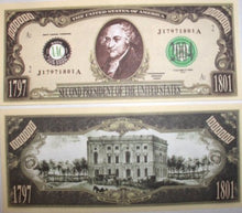 Load image into Gallery viewer, American Art Classics Set of 5 - John Adams Collectible Million Dollar Bill
