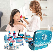 Load image into Gallery viewer, Sendida Kids Makeup Kit for Girls, Kids Play Real Washable Makeup Kit Cosmetics Toys Gift for Little Girls Toddlers Dress up Set, Birthday Gift Toys for 4-6 Years Girls

