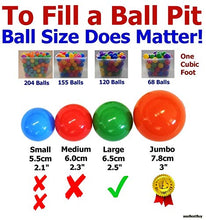 Load image into Gallery viewer, Pack of 200 Multi-Colors ( Random Colors ) Jumbo 3&quot; HD Commercial Grade Ball Pit Balls - Crush-Proof Phthalate Free BPA Free Non-Toxic, Non-Recycled Plastic ( Random-Colors, Pack of 200 )
