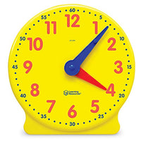 Learning Resources Big Time Learning Clock, 12 Hour, Basic Math Development, Ages 5+