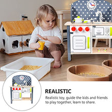 Load image into Gallery viewer, ULTNICE Wooden Kitchen Playset Pretend Play Kitchen Toys Cooking Play Set Cookware Set for Miniature Dollhouse Kitchen Set Kids Learning Toys
