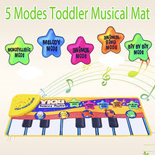 Load image into Gallery viewer, Ywen Piano Mat Musical Instruments for Toddlers 1-3, Animal Sounds Baby Musical Toys,Toddler Educational Toys for 1 Year Old Boys Birthday Gifts
