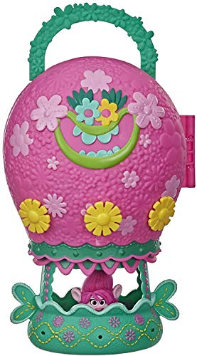 Trolls DreamWorks World Tour Tour Balloon, Toy Playset with Poppy Doll, with Storage and Handle for On-The-Go Play, Girls 4 Years and Up