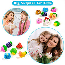 Load image into Gallery viewer, Mini Erasers for Kids Bulk, 120 Pieces Cute Erasers, Small Erasers, Fun Erasers for Students Bulk, 3D Non-Toxic Novelty Kids Erasers, Mini Food Animal Erasers Desk Pets for Party Favors, Gift Filling
