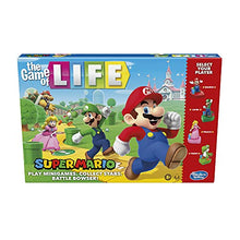 Load image into Gallery viewer, The Game of Life: Super Mario Edition Board Game for Kids Ages 8 and Up, Play Minigames, Collect Stars, Battle Bowser
