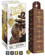 Load image into Gallery viewer, USAOPOLY Jenga Harry Potter | Build The Grand Staircase of Hogwarts to Reach The Classroom | Based on Harry Potter Film Franchise | Collectible Jenga Game | Unique Gameplay with Custom Dice
