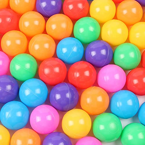 WINTECY Pack of 50 Ball Pits Ball, 2.2 inches/5.5 cm, BPA Free Plastic Ball Crush Proof Ocean Balls Phthalate Free Toys for Boys Girls Toddlers Indoor Outdoor