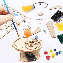 Load image into Gallery viewer, DEUXPER Science Experiments DIY Kits, Wooden Stem Models Building Toys with 12-Color Paint Tool for Kids, Homeschool Projects (STEM 5 Kits)
