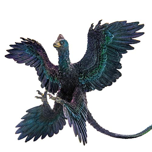PNSO Microraptor Figure Realistic Dromaeosauridae Dinosaur PVC Collector Toys Animal Educational Model Decoration Gift for Adult