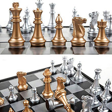 Load image into Gallery viewer, Magnetic Travel Chess Set with Folding Chess Board, Portable Travel Chessboard Piece Holder Storage, International Chess Set for Kids and Adults Beginners,B
