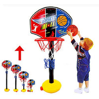 Adjustable Basketball Hoop Stand with Basketball Air Pump, Fun Toys Activities for Children 3-8 Years Old, Gifts for Kids