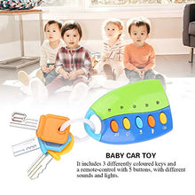 Load image into Gallery viewer, Pssopp Musical Car Key Toy Colorful Baby Smart Remote Key Toys Sound and Lights Toddlers Kids Toys for Travel Fun and Educational(Blue)
