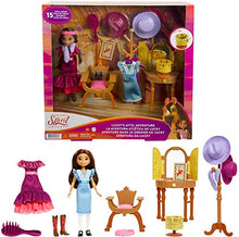 Load image into Gallery viewer, Mattel Spirit Untamed Luckys Attic Adventure Playset, Lucky Doll (7-in) with Vanity, Chair, Hat Rack, Zoetrope, Extra Outfit, Boots &amp; Accessories, Great Gift for Ages 3 Years Old &amp; Up
