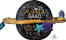 Load image into Gallery viewer, amscan 4090701 Graduation Galaxy Foil Balloon Party Decoration-XL, 1 Pc
