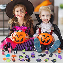 Load image into Gallery viewer, 24 Pcs Halloween Squishy Toys for Kids, Halloween Themed Mochi Squishy Toy for Halloween Party Favors, Mini Squishies Toys Halloween Treats Goodie Bag Fillers Gift Halloween Prizes Classroom Rewards
