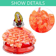 Load image into Gallery viewer, Qinday Magic Growing Crystal Christmas Tree, Presents Novelty Kit for Kids, Funny Educational and Party Toys, Xmas Novelty Creative DIY Gift for Boys Girls (Orange Dress with Girl)
