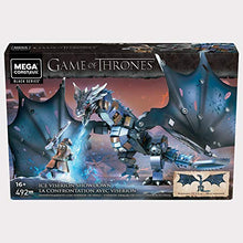 Load image into Gallery viewer, Mega Construx Game of Thrones Ice Viserion Showdown Construction Set with character figures, Building Toys for Collectors (492 Pieces)
