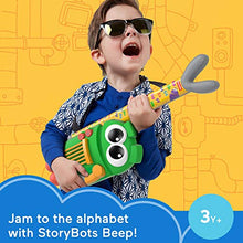 Load image into Gallery viewer, Fisher-Price StoryBots A to Z Rock Star Guitar, pretend musical instrument learning toy that teaches the alphabet for preschool kids ages 3 years &amp; up
