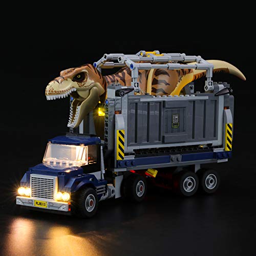 LIGHTAILING Light Set for (Jurassic World T. rex Transport) Building Blocks Model - Led Light kit Compatible with Lego 75933(NOT Included The Model)