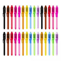 Invisible Ink Pen with Light, 30Pcs Magic Spy Pen for Secret Message, Birthday Party, and Kids Halloween Goodies Bags Toy
